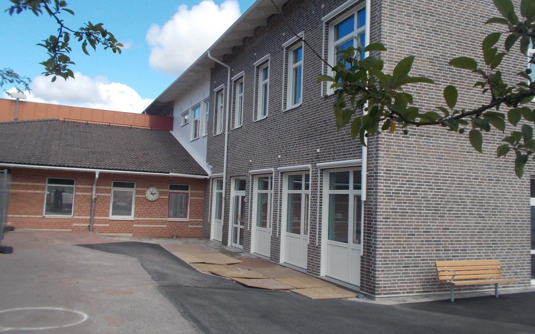 Sofiebergsskolan, nybyggnad och om- och tillbyggnad av skola, Halmstad