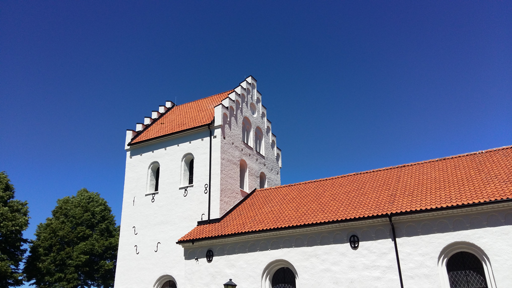 Ausås kyrka, takomläggning och fasadrenovering, Ausås, Ängelholm
